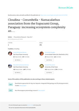 Cloudina-Corumbella-Namacalathus