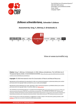 Zelkova Schneideriana, Schneider's Zelkova