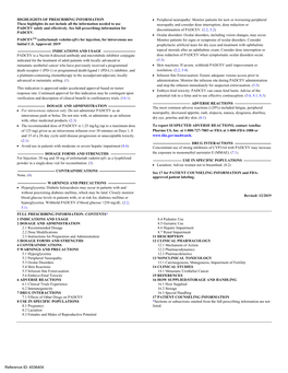 Enfortumab Vedotin-Ejfv) for Injection, for Intravenous Use Monitor Patients for Signs Or Symptoms of Ocular Disorders