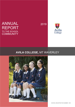 Annual Report Secondary Template 2018