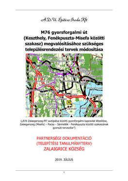 Partnerségi Dokumentáció (Telepítési Tanulmányterv) Zalaigrice Község