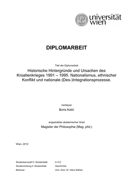 Diplomarbeit