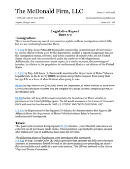 GHCC Legislative Report Days