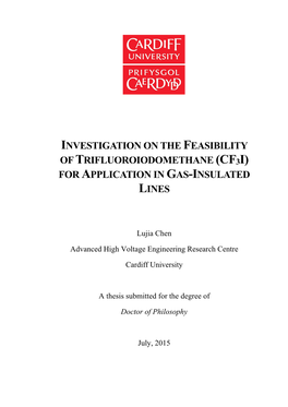 Cf3i) for Application in Gas-Insulated Lines