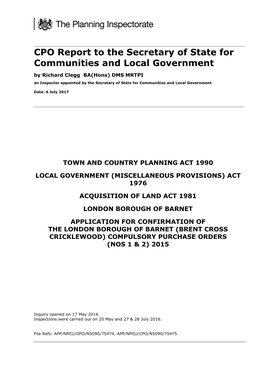 Compulsory Purchase Orders (Nos 1 & 2) 2015