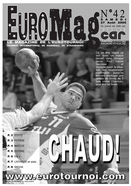 Le Magazine De L'eurotournoi Tournoi International De Handball De Strasbourg
