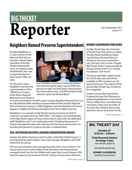 Big Thicket Reporter, Issue