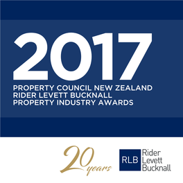 Property Council New Zealand Rider Levett Bucknall Property Industry Awards Property Council New Zealand Rider Levett Bucknall Property Industry Awards 2017