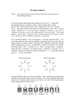 Wu Xing (5 Phases)