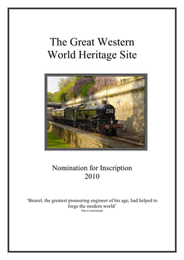 UK Tentative List of Potential Sites for World Heritage Nomination