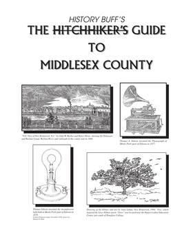 The History of Middlesex County Ended As the County’S Original Settlers Were Permanently Displaced by the European Newcomers