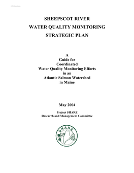 Sheepscot River Water Quality Monitoring
