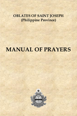 Manual of Prayers
