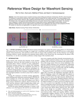 Reference Wave Design for Wavefront Sensing