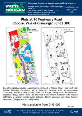 Plots at 90 Fontygary Road Rhoose, Vale of Glamorgan, CF62 3DU