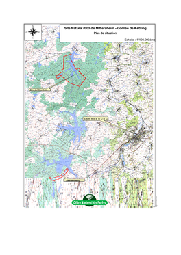 Site Natura 2000 De Mittersheim - Cornée De Ketzing O E Plan De Situation