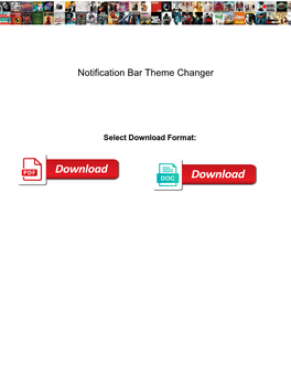 Notification Bar Theme Changer