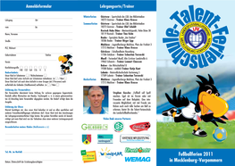 Fußballferien 2011 in Mecklenburg-Vorpommern