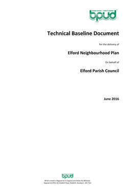 Elford Neighbourhood Plan