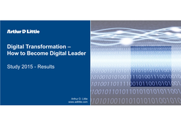 Digital Transformation – How to Become Digital Leader