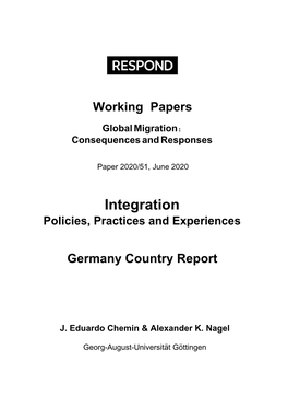 Integration Policies, Practices and Experiences