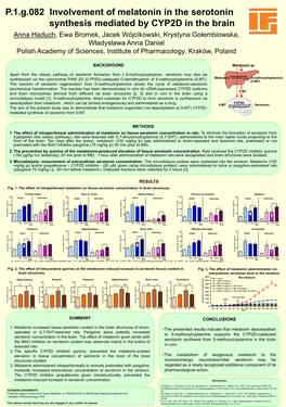 P.1.G.082 Involvement of Melatonin in the Serotonin Synthesis Mediated By