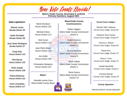 FL 32BJ Endorsed Candidates