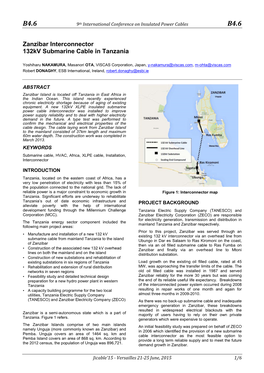 Zanzibar Interconnector 132 Kv Submarine Cable in Tanzania