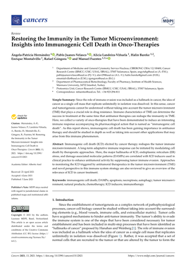 Insights Into Immunogenic Cell Death in Onco-Therapies