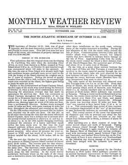 The North Atlantic Hurricane of October 13–21, 1944