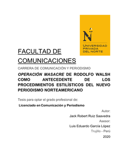 Facultad De Comunicaciones