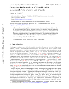 Integrable Deformations of Sine-Liouville Conformal Field Theory and Duality