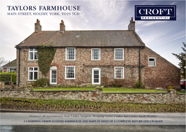 Taylors Farmhouse Main Street, Holtby, York, Yo19 5Ud