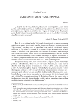 Constantin Stere – Doctrinarul 29