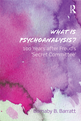 What Is Psychoanalysis?