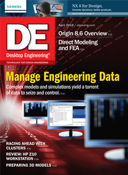 Manage Engineering Data Complex Models and Simulations Yield a Torrent