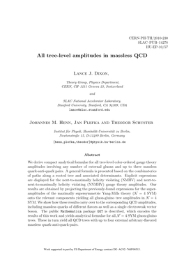 All Tree-Level Amplitudes in Massless QCD