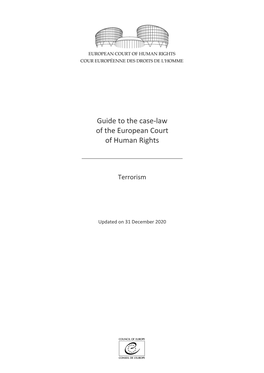 Guide to the Case-Law of the European Court of Human Rights