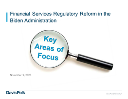 Financial Services Regulatory Reform in the Biden Administration