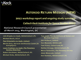 Asteroid Return Mission (Arm)