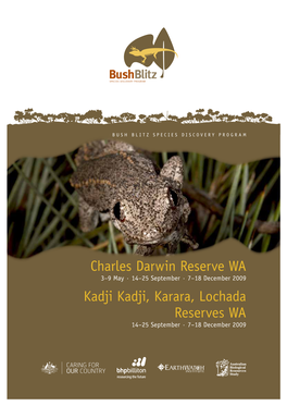 Charles Darwin, Kadji Kadji, Karara, Lochada Reserves WA
