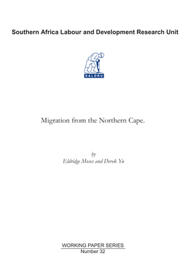 Migration from the Northern Cape