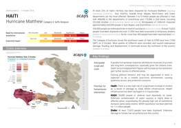 Crisis Overview Key Findings