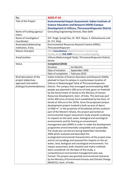 Environmental Impact Assessment