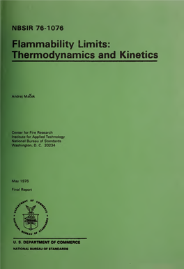 Flammability Limits: Thermodynamics and Kinetics