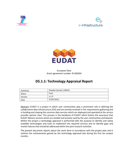 Technology Appraisal Report