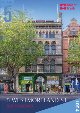5 Westmoreland ST LOT 4 Prime City Centre Retail Unit with High Footfall NIA of Approximately 110.3 Sq M (1,187 Sq Ft) the Opportuniy