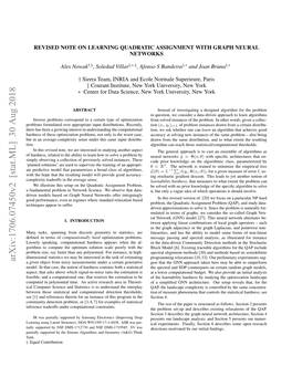 Revised Note on Learning Algorithms for Quadratic Assignment With