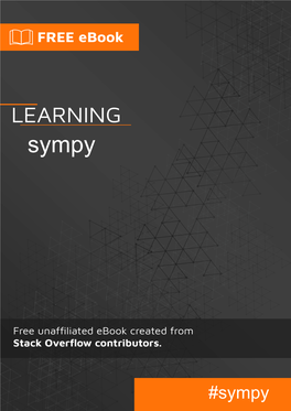 Sympy Table of Contents