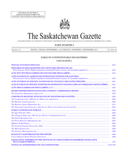 Gazette Part I, September 1, 2017